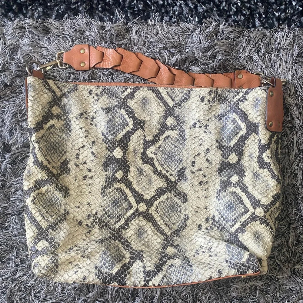 Chanii B python skin bag